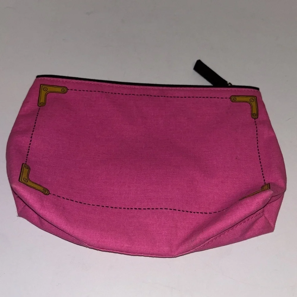 ESTEE LAUDER PINK COSMETICS BAG WITH LIPSTICK DESIGN